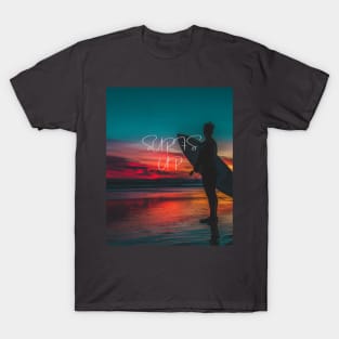 Surfs up - Top beach surfing tshirt T-Shirt